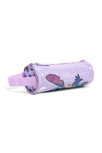 R&B Blue Girl Stitch Print Pencil Pouch