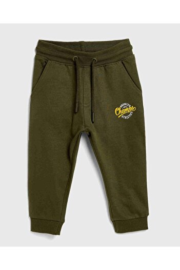 R&B Printed Joggers with Drawstring Waist