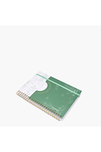 Lifestyle Printed A5 Ruled Spiral Notebook with Pocket
