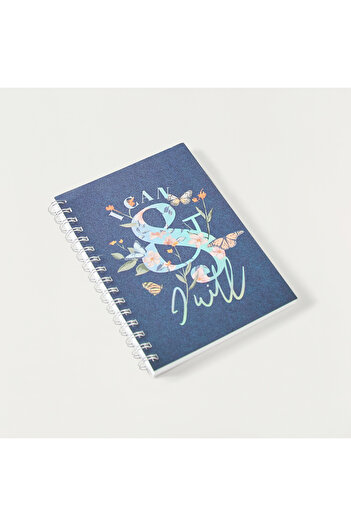 GLOO Typography Print A5 Spiral Notebook