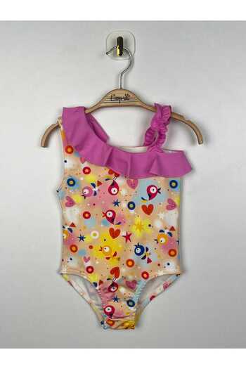 Elayza Assortment Patterned Printed Girl's Swimsuit