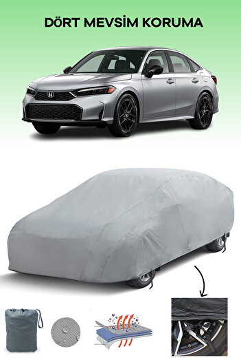 Breen Gray Honda Civic Sedan Car Tarpaulin