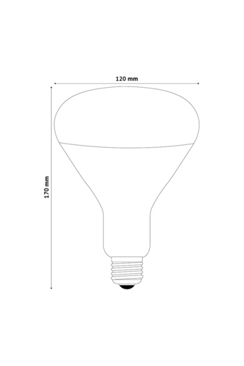 flores Bec InfraRosu, Adalux, E27, 150 W, Transparent