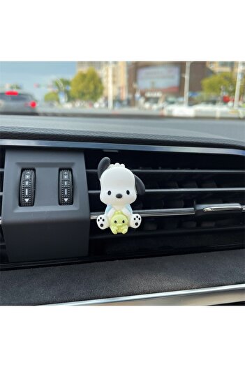 Choice3 Pochacco Kawaii Sanrio Kuromi Car Air Freshener Cute Cinnamoroll Melody Pochacco Adjustable Vent Cli