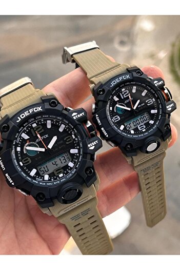 Joefox 3 Atm Water Resistant Couple Wristwatch Je.Cft.01 with 2 Years Warranty Special for Digital and Analog Couples