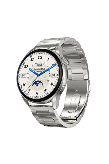 Smart Vibe DT™ WATCH3 - SmartWatch Bluetooth Call, Fitness Tracker, Health Monitoring, Two Straps, Silver
