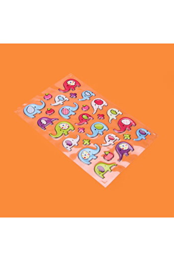 Tanex Elephant Themed Sticker - Colorful