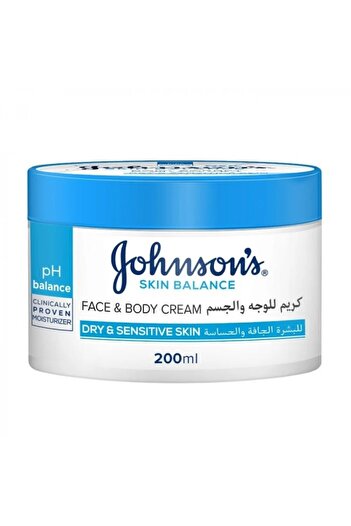 Johnson Johnson's face and body cream for the skin