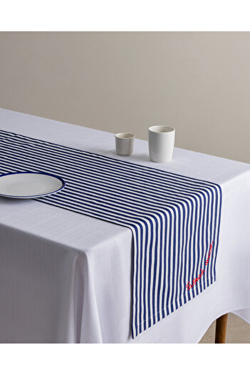 Madame Coco Rosane Runner - White/Navy Blue