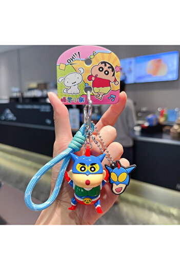 Choice D Anime Crayon Shin-Chan Classic Cute Shape Keychain Doll Car Key Chain Couple Backpack Hanging Orn.