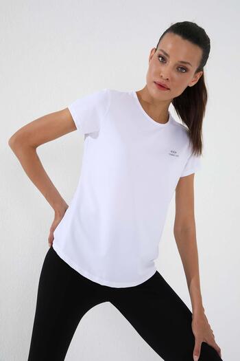 RAPAPA Λευκό Basic κοντομάνικο Standard Fit O Neck γυναικείο T-Shirt - 97144