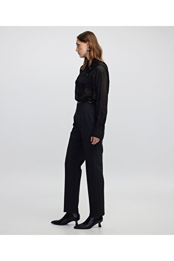 İpekyol Carrot Fit Pants with Metal Buckle