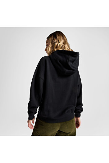 Converse Kadın Oversize Fit Siyah Sweatshirt