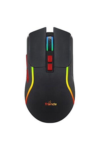 trands RGB Rechargeable Optical Mouse Black TR-MU57