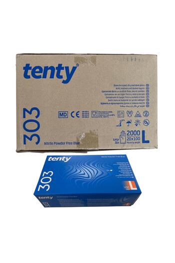 Tenty - MUAYENE ELDİVENİ 303 NİTRİL MAVİ LARGE 100LÜ 20 PAKET