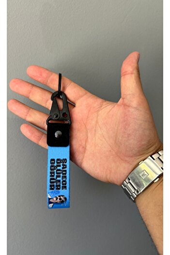 Duftpalm Nuts Only See the Dead Design Fabric Automobile Motorbike Keychain Accessory