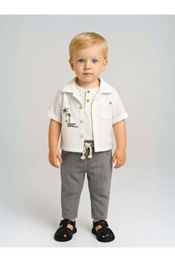 Zekids Baby Boy Triple Jacket and Trousers Suit