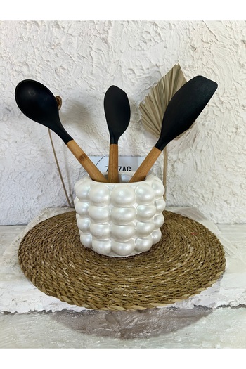 Zigzag Home Decorative Bubble Spoon Holder Bubble Spoon Holder, Trinket, Vase, Organizer Multi-Purpose Bubble Design