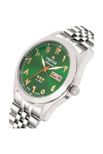 Tristar BA Series Automatic Stainless Steel Band Day-Date Display Watch