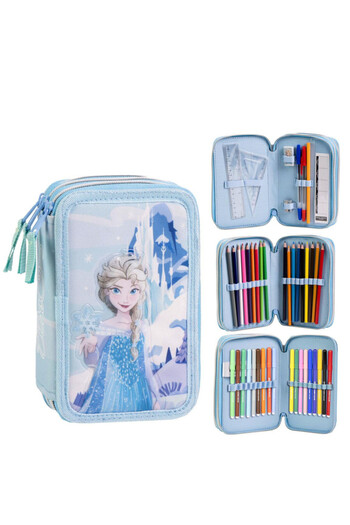 Disney Frozen Frosty 3-level filled pencil case