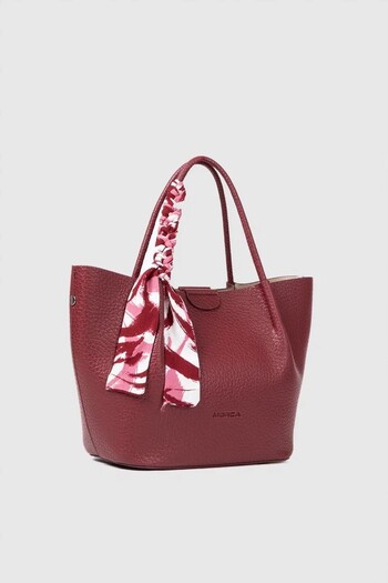 MORCA Women's Long Strap Handbag Burgundy