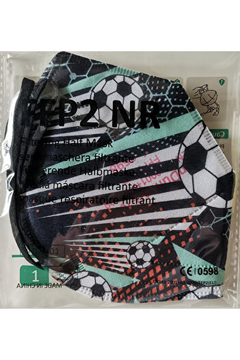 Andum FFP2 Masks Light Green/Black Set of 30, model AD-1001, 5 layers, individually wrapped