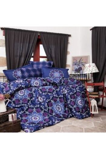 Ralex Premium Bedding Set Lux Satin 100% Cotton, 4 Pieces King Size, Sheet 240x260 cm, Quilt 200x220 cm, 2