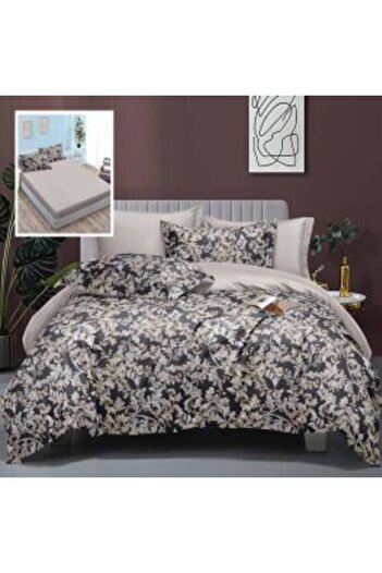 RALEX PUCIOASA Double Bed Linen Finet Cotton Elegance 6-piece Set with Elastic Sheets