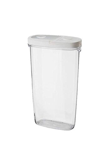 Generic Ikea 365+ Dry Food Jar with Lid (Transparent, White)