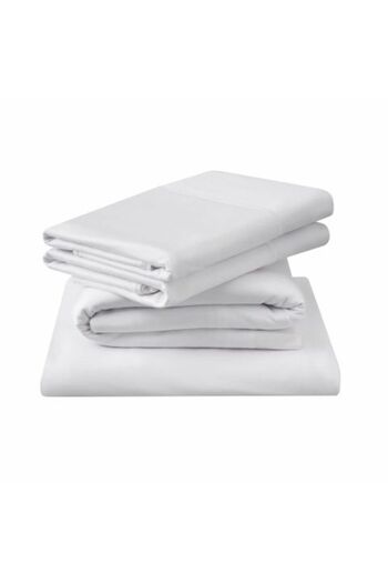 Ralex Cearsaf de pilota Percale policoton 150 x 220 cm Alb