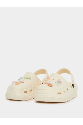 Styli Jibbitz Charms Round Toe Clogs