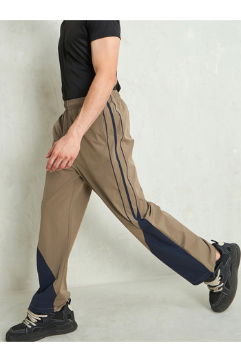 Mascln Sassafras By Styli Color Block Baggy Parachute Pants