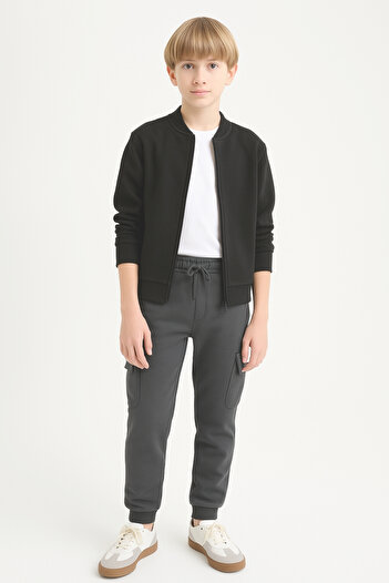AHENGİM Αγόρι Basic Cargo Pocket Jogger Leg Σχολικό Φούτερ AK2322-1
