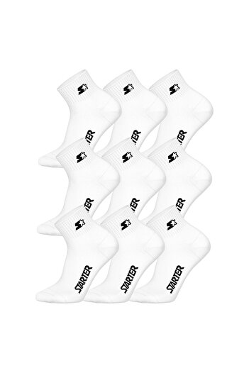 Starter Unisex Quartersocken, 9er Pack - Quarter Socks, Logo, Baumwollmischung