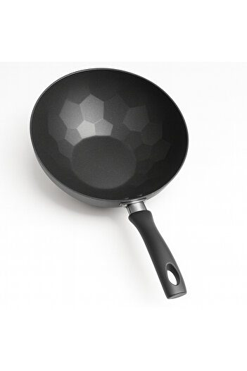 TSUMAB Diamond Surface Non-Stick Wok – Mint Green Pearl White Black Handle