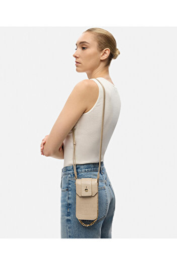 İpekyol Crocodile Leather Look Double Messenger Bags
