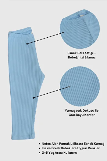 YHH Kids 0-5 Years Unisex Children's Tights Ribbed Cotton Flexible & Comfortable