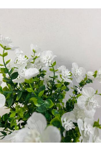 LABURN Buchet de flori artificiale uscate colorate, flori de mireasă, flori ornamentale, flori în ghiveci, buxus emailat