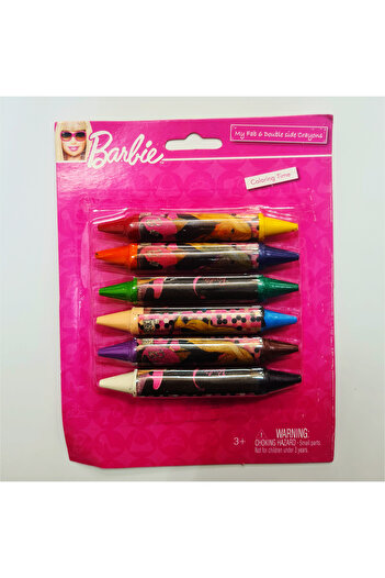 Generic Barbie Crayon Set of 6 Assorted Colors