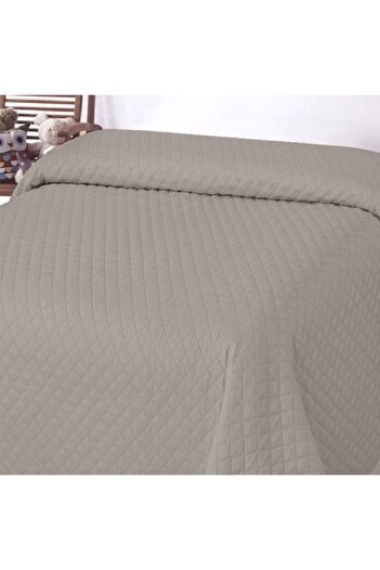 OEM Double-sided blanket, size 220x240 cm, Checkered pattern, Beige