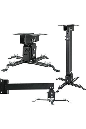 Wownect Universal Projector Ceiling Mount for Projectors with Adjustable Height and Extendable Arms Mount fo