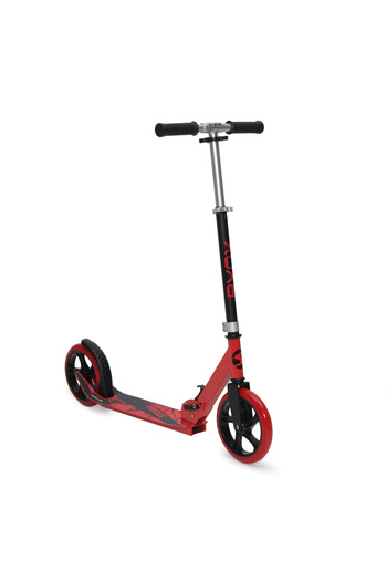 byox Folding scooter with aluminum frame, adjustable handlebar Storm Red recommended for ages 5 and up