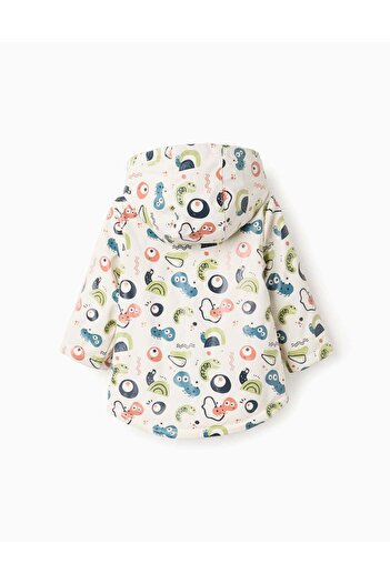 Ziddy Hooded Rubber Parka for Baby Boys, Beige