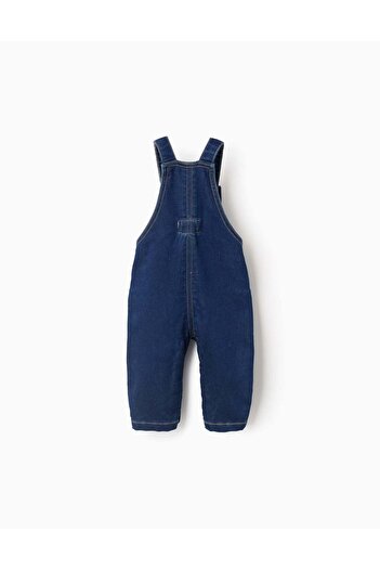 Ziddy Soft Denim Overalls for Newborns, Blue