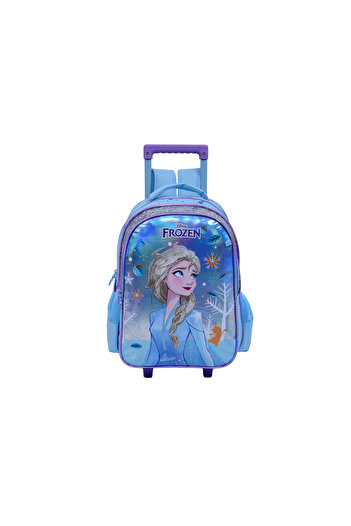 Frozen Trolley Bag 2 Main Compartments and 2 Side Pockets 16" Glitter Purple