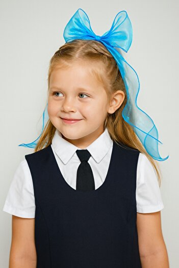 SeaBubbles Children's School Buckle with Bow Standard Blue