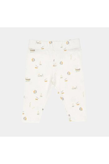 Little Dutch - Pantaloni din bumbac , Sailors Bay White, marimea 68