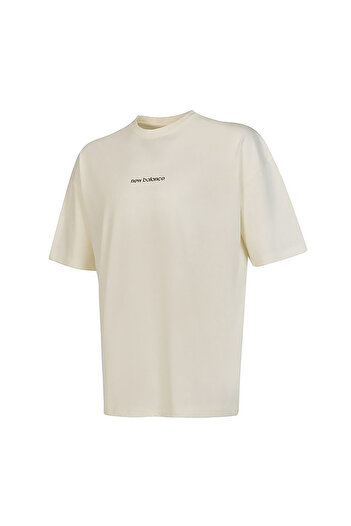 New Balance Lifestyle Unisex Tshirt Beige T-Shirt Unt3535-Sst