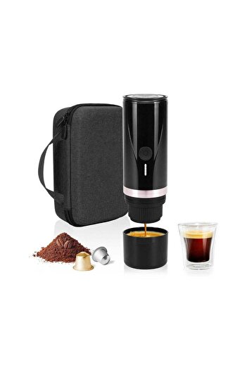 Generic Cera+ Portable Mini Espresso Machine | Rechargeable Car Coffee Maker
