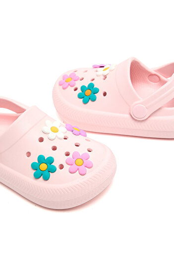 R&B Pink Girl Jibbitz Detail Clogs